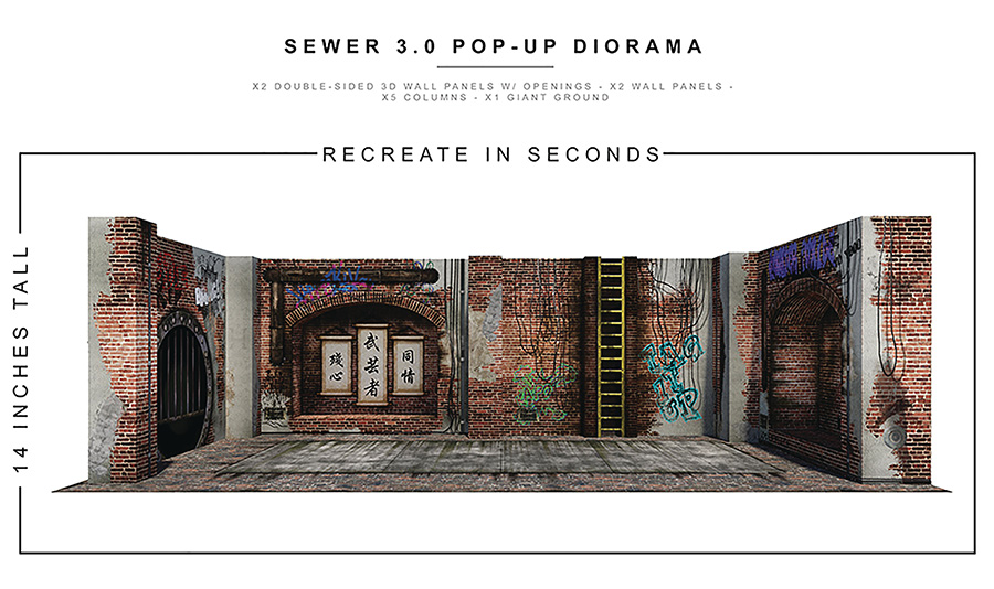 Extreme Sets Pop Up 1/12 Scale Diorama - Sewer 3