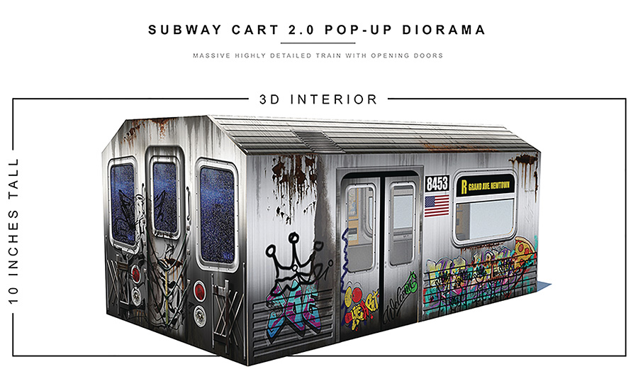 Extreme Sets Pop Up 1/12 Scale Diorama - Subway Cart 2
