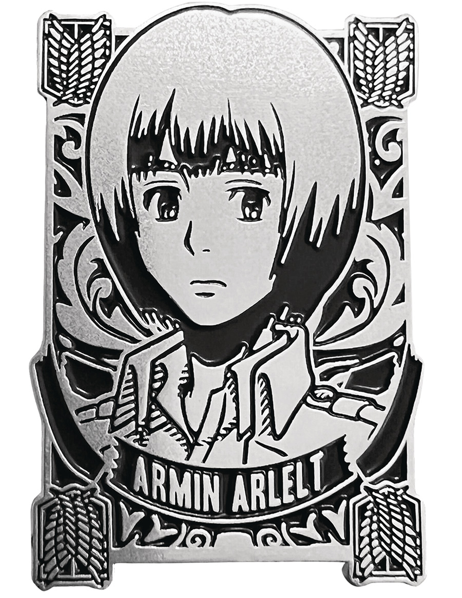 Attack On Titan Silver Badge Pin - Armin