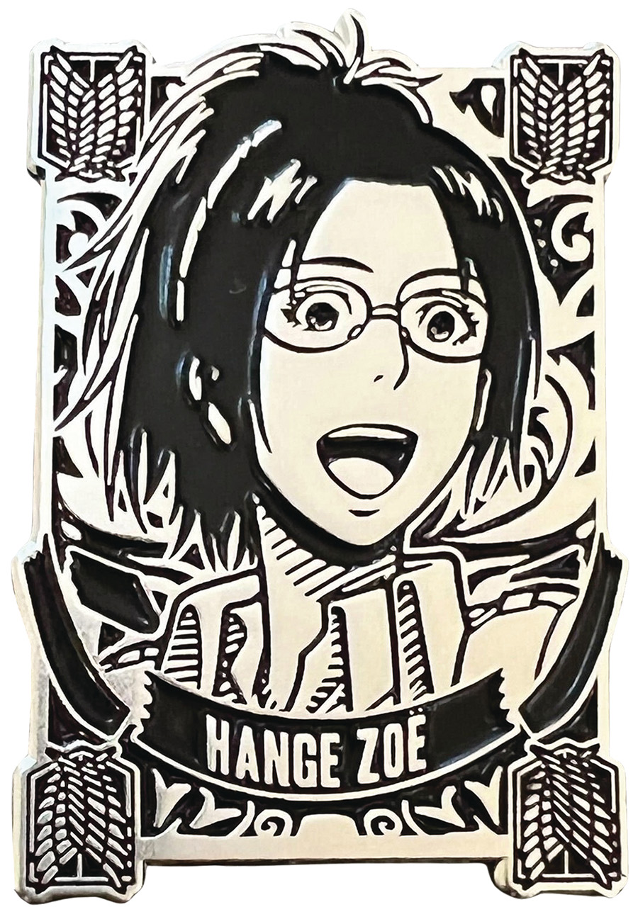 Attack On Titan Silver Badge Pin - Hange Zoe