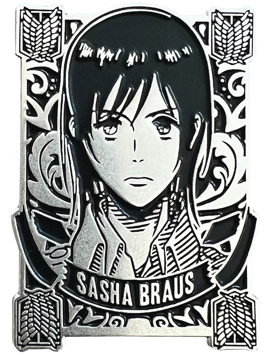 Attack On Titan Silver Badge Pin - Sasha