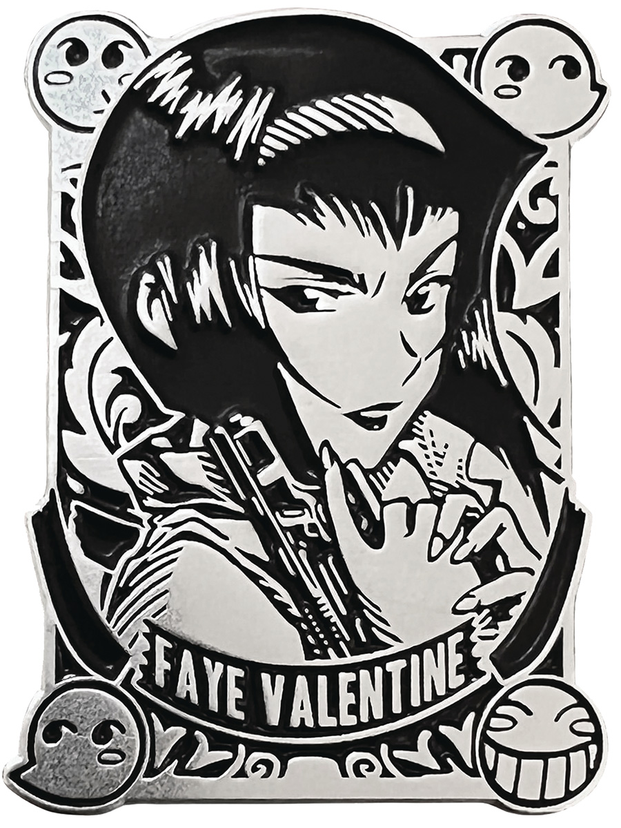 Cowboy Bebop Silver Badge Pin - Faye