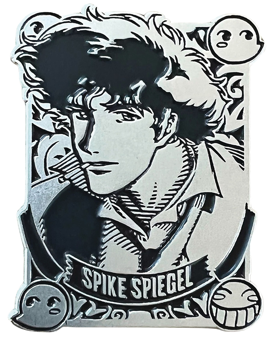 Cowboy Bebop Silver Badge Pin - Spike