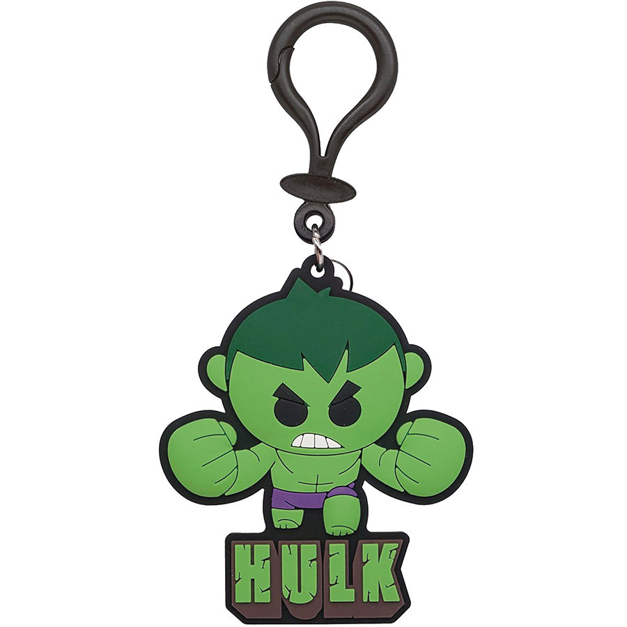 Marvel Heroes PVC Soft Touch Bag Clip - Hulk