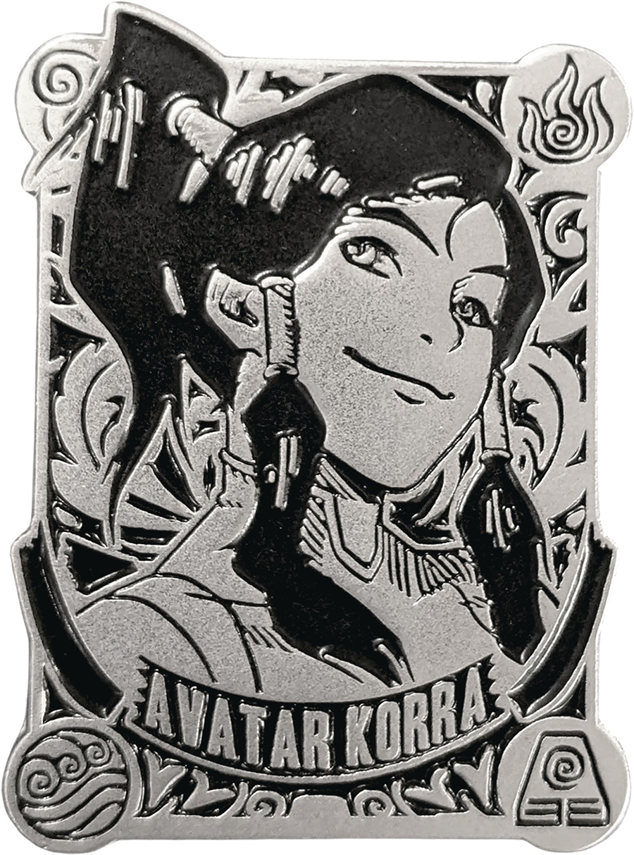 Legend Of Korra Silver Badge Pin - Korra