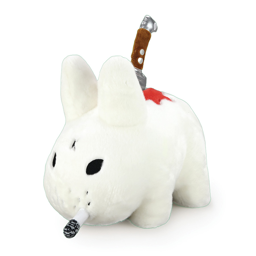 Backstab Labbit By Frank Kozik 14-Inch Plush White Version