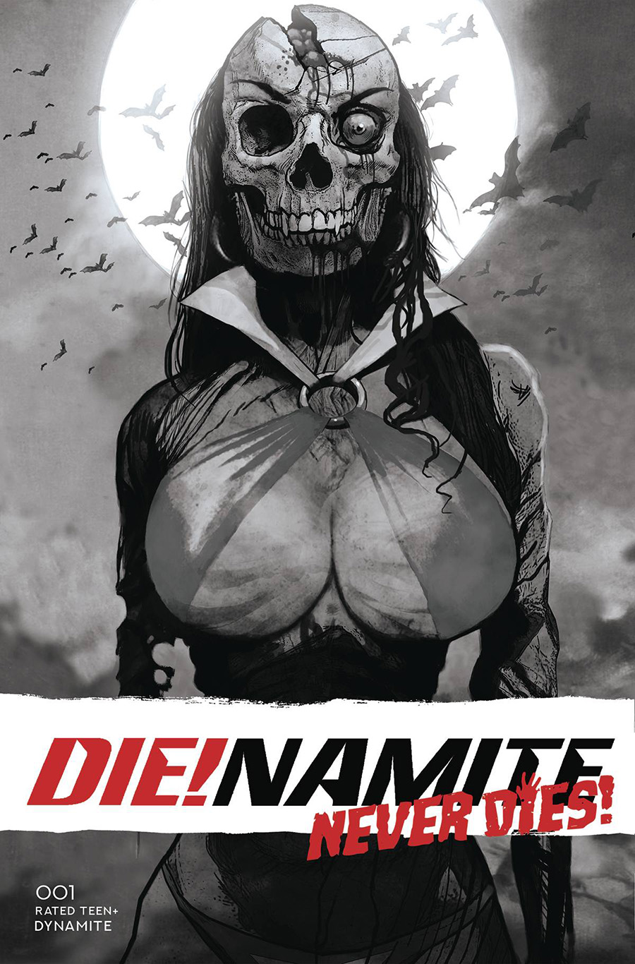 DieNamite Never Dies #1 Cover I Incentive Arthur Suydam Black & White Cover
