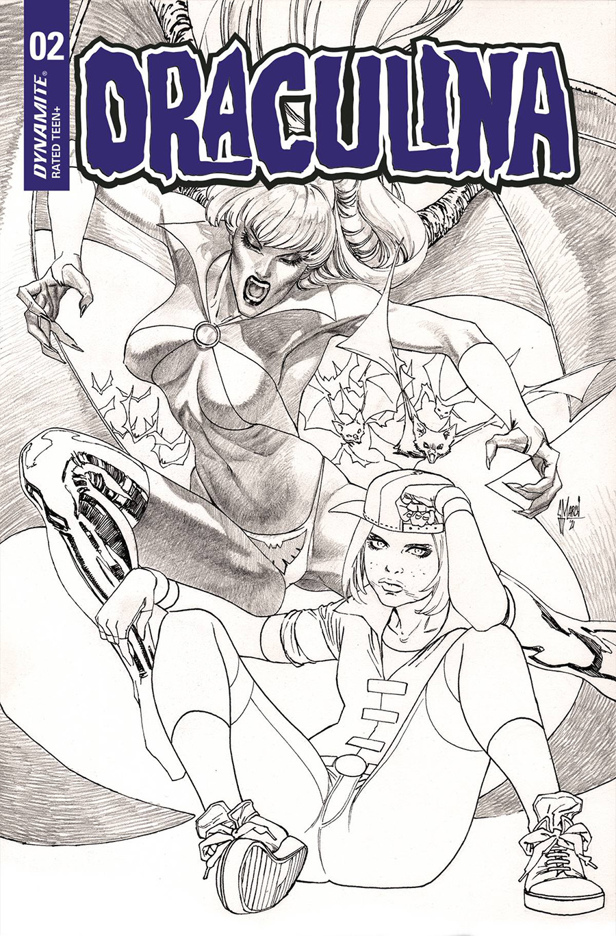Draculina #2 Cover H Incentive Guillem March Black & White Cover