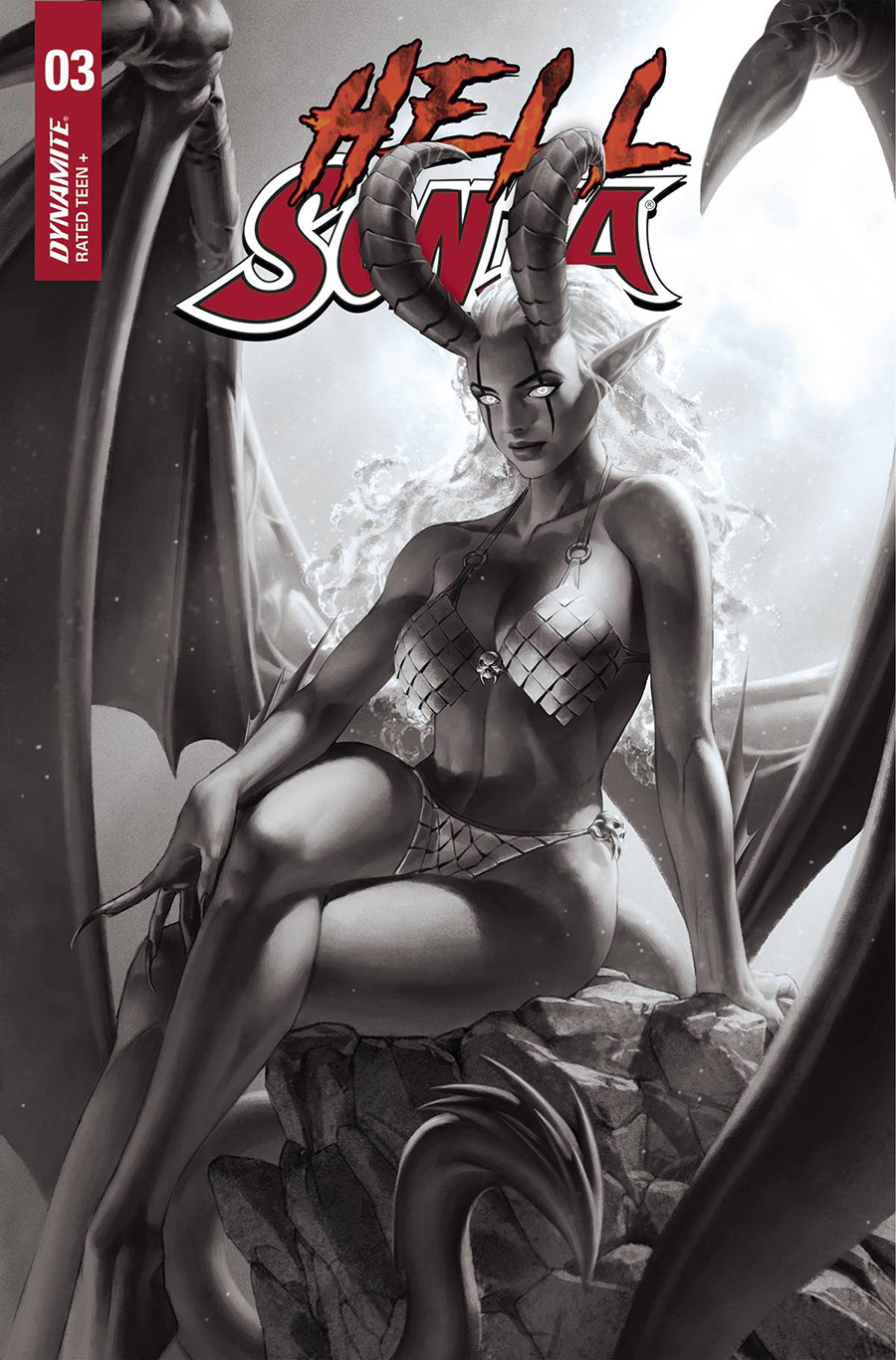 Hell Sonja #3 Cover G Incentive Junggeun Yoon Black & White Cover