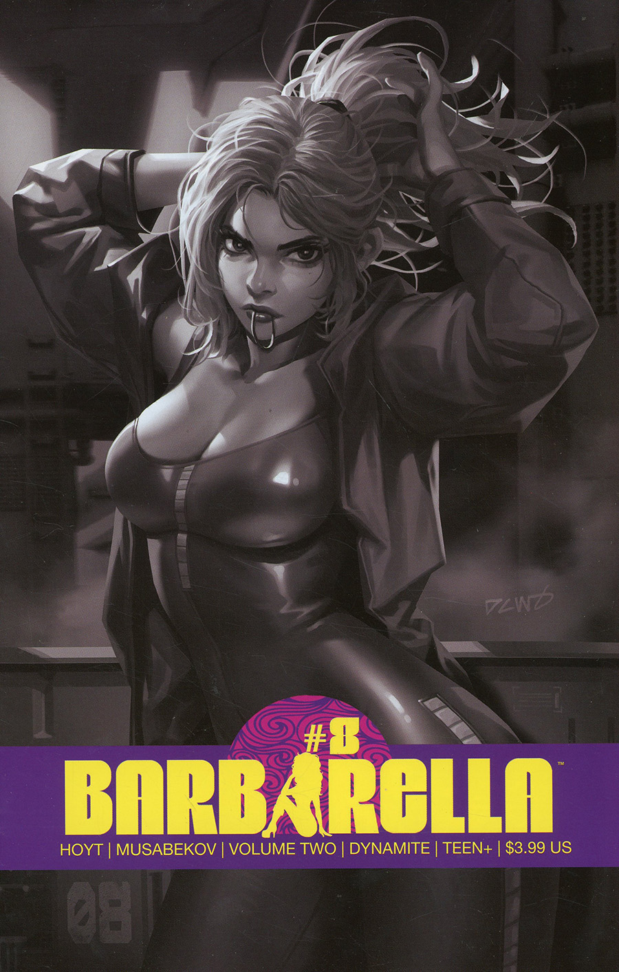 Barbarella Vol 2 #8 Cover I Incentive Derrick Chew Black & White Cover