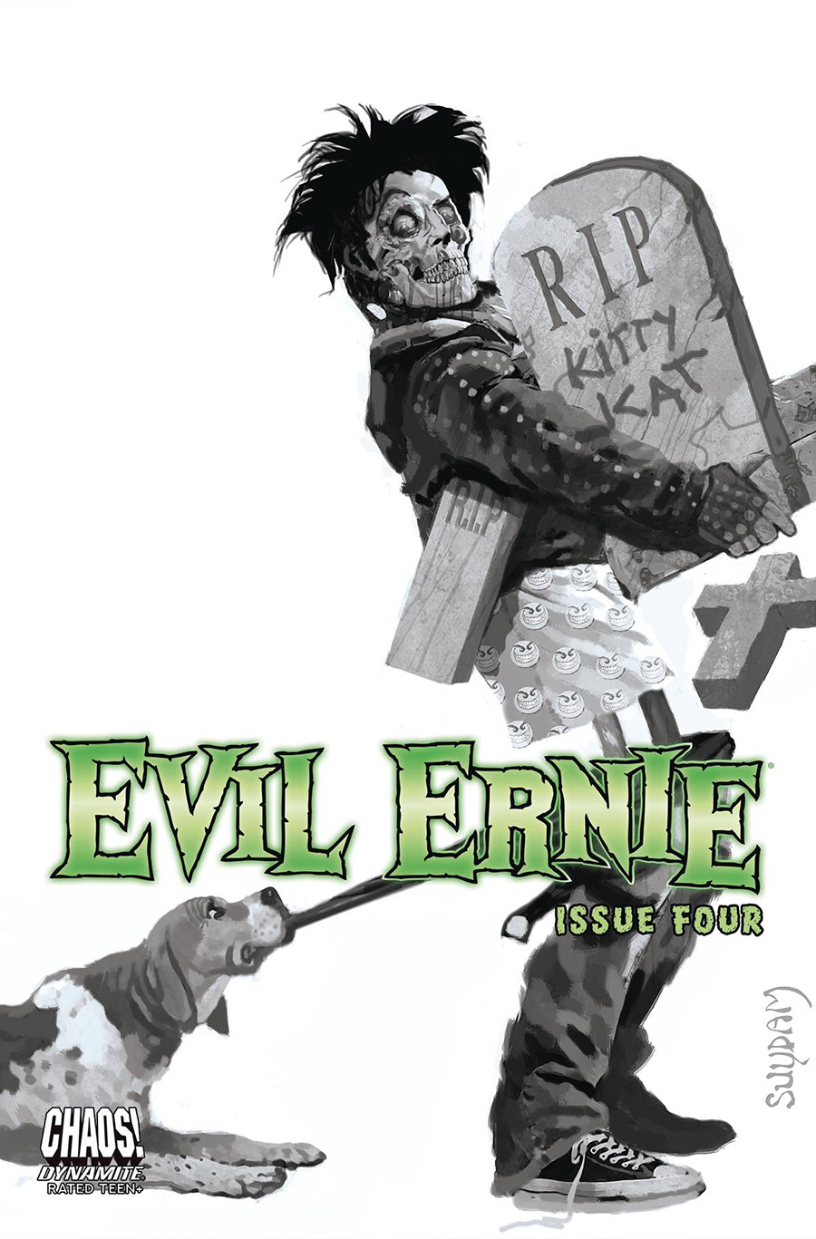 Evil Ernie Vol 5 #4 Cover D Incentive Arthur Suydam Black & White Cover