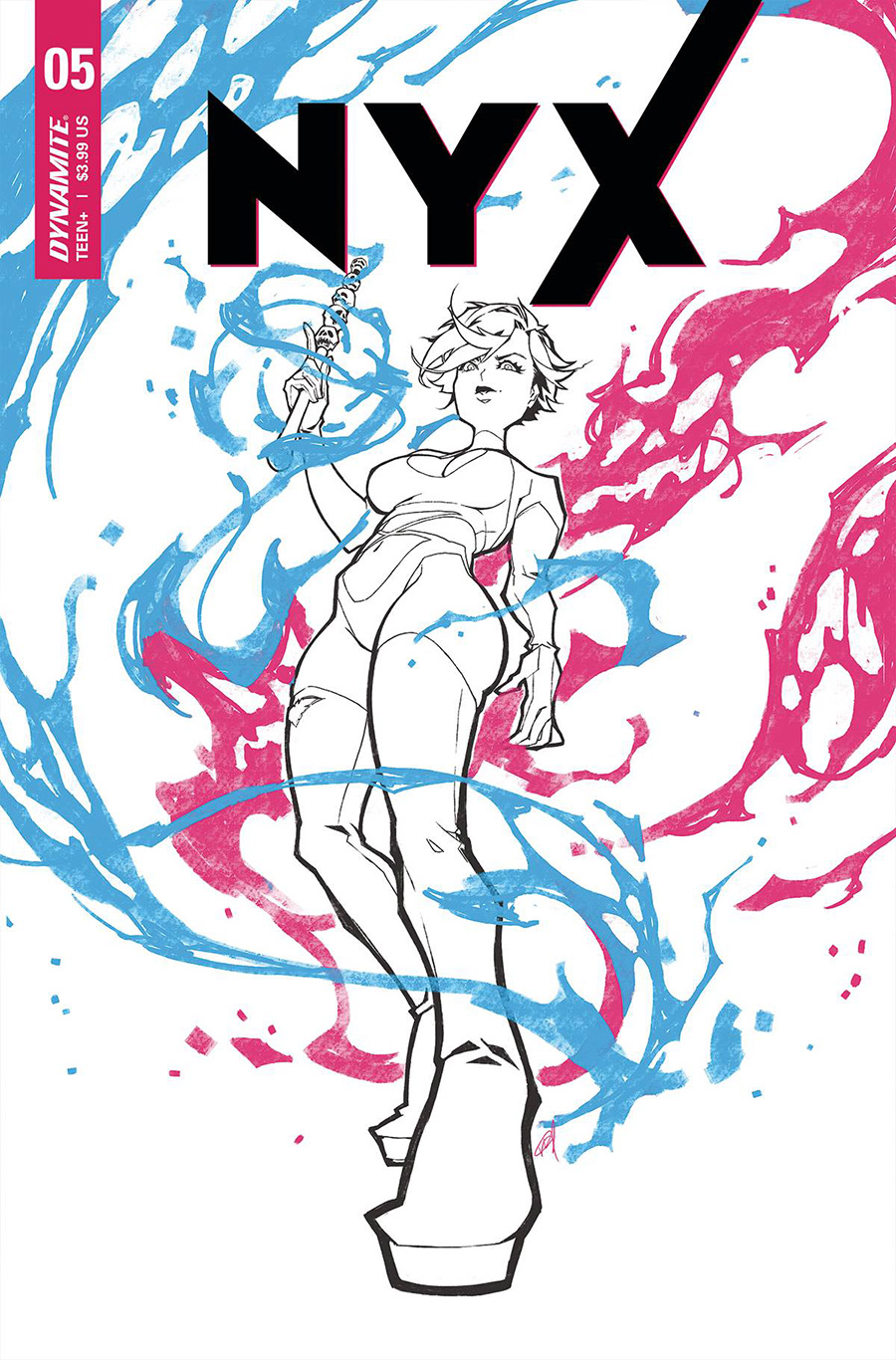 Nyx (Dynamite Entertainment) #5 Cover H Incentive Rose Besch Black & White Cover