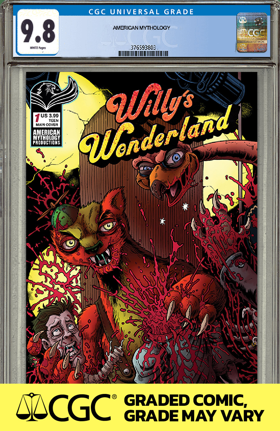 Willys Wonderland Prequel #1 Cover J CGC Graded 9.8