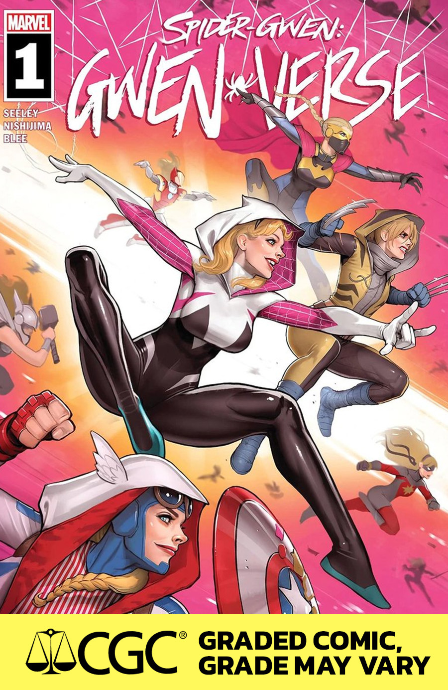 Spider-Gwen Gwenverse #1 Cover J DF CGC Graded 9.6 Or Higher