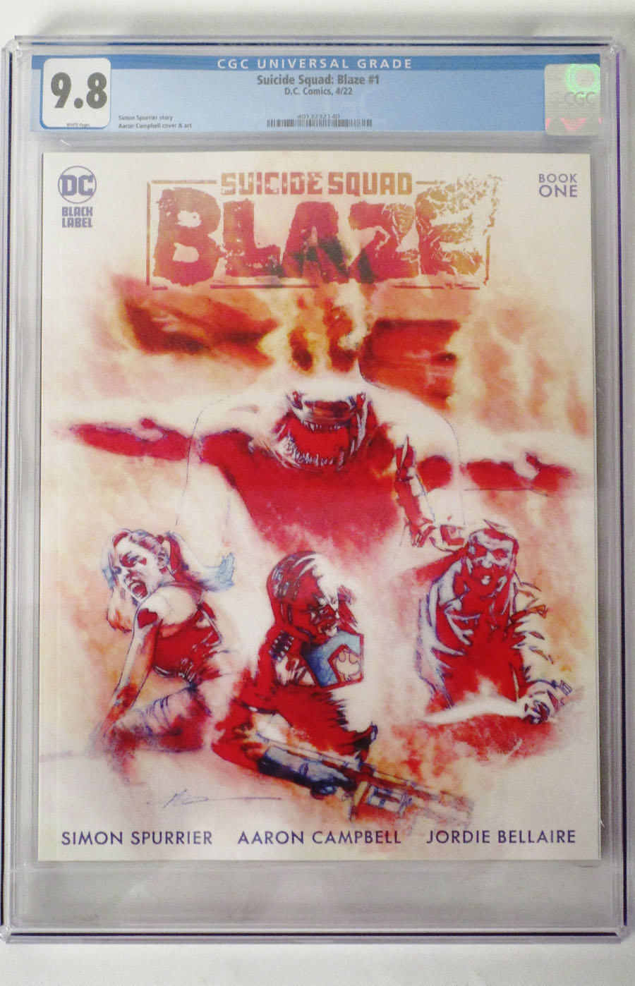 Suicide Squad Blaze #1 Cover C DF CGC Graded 9.8