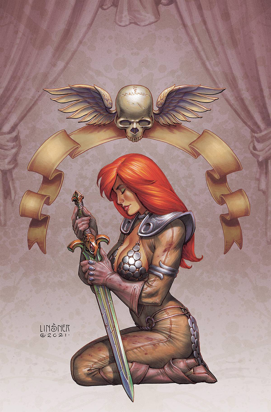 Red Sonja Vol 9 #7 Cover K Limited Edition Joseph Michael Linsner Virgin Cover