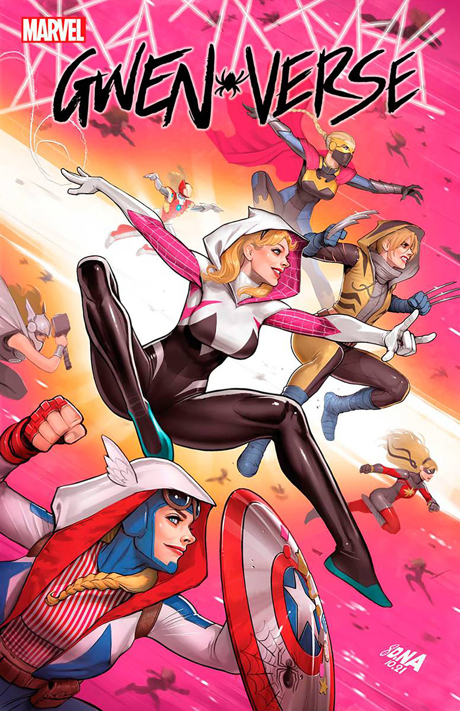 Spider-Gwen Gwenverse #1 Cover I DF Silver Signature Series Signed By Tim Seeley