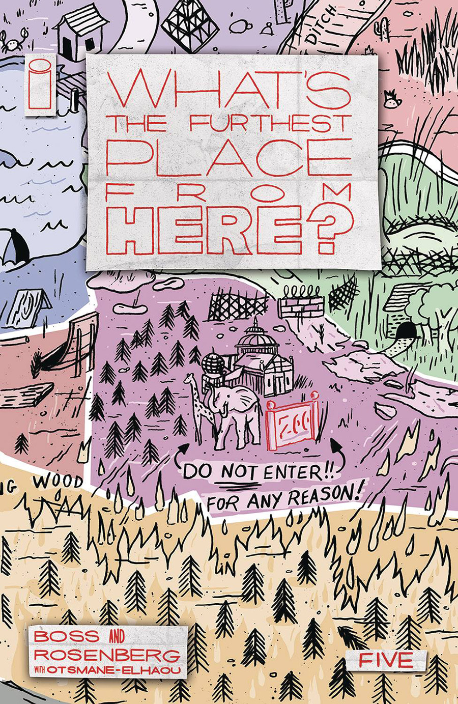 Whats The Furthest Place From Here #5 Cover C Incentive Courtney Menard Connecting Map Variant Cover