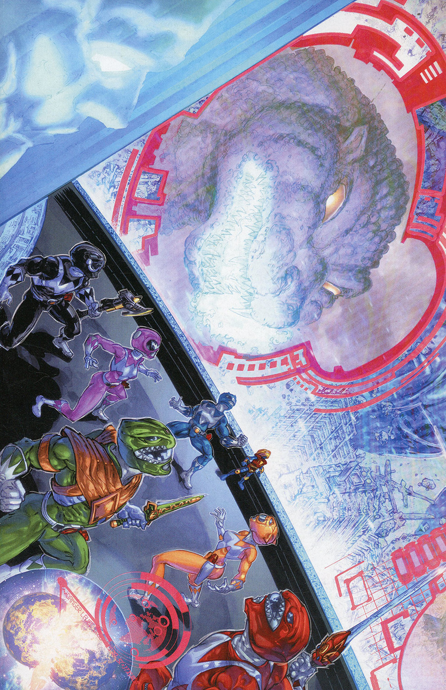 Godzilla vs Mighty Morphin Power Rangers #1 Cover C Incentive Freddie E Williams II Variant Cover