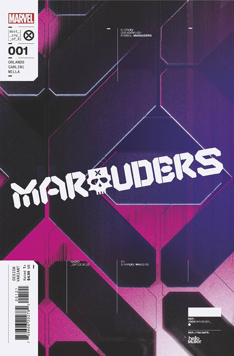Marauders Vol 2 #1 Cover G Incentive Tom Muller Design Variant Cover
