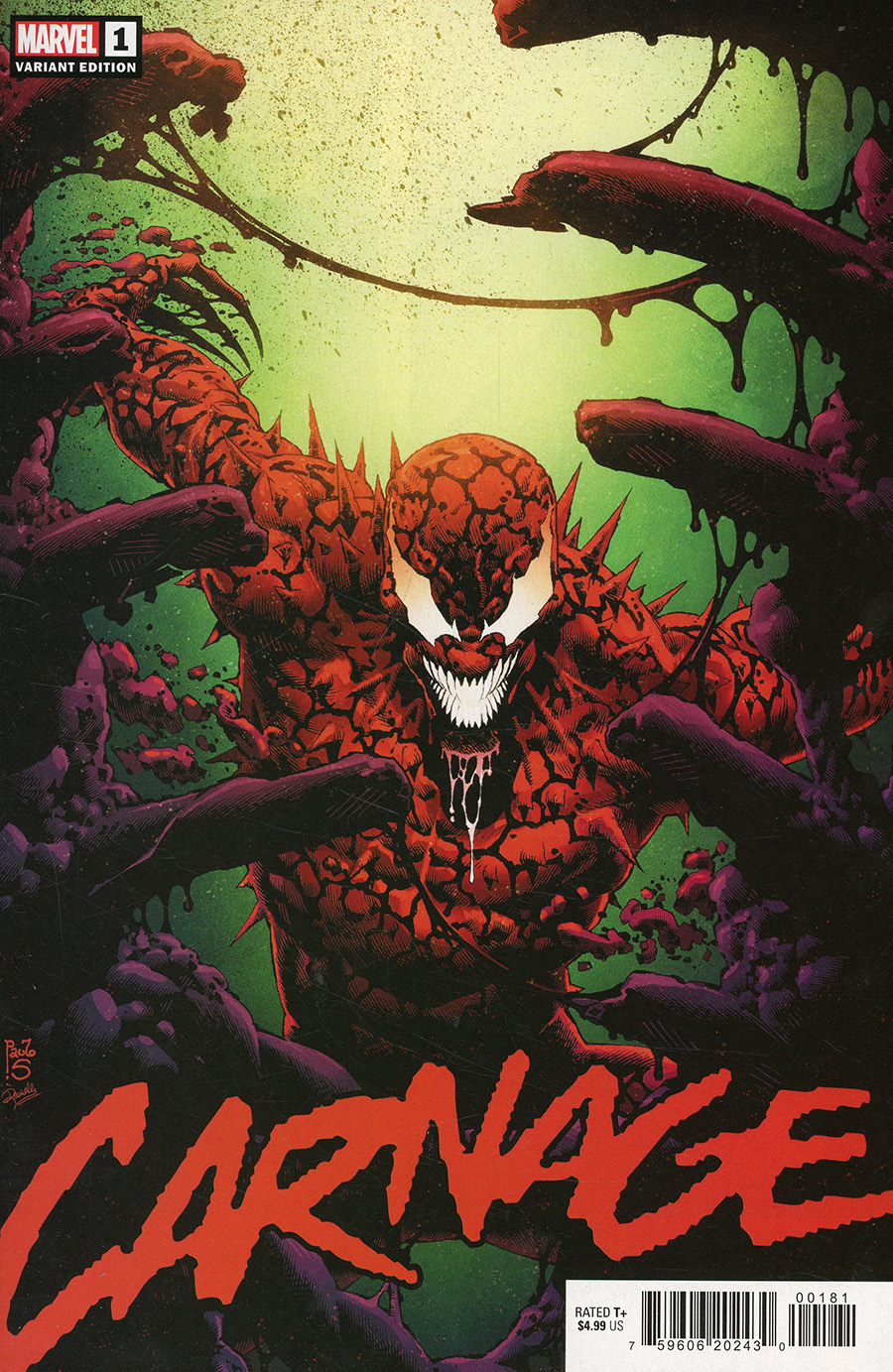 Carnage Vol 3 #1 Cover G Incentive Paulo Siquiera Variant Cover