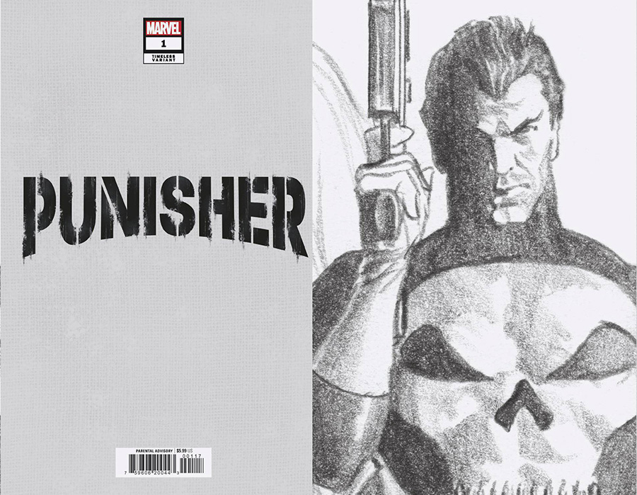 Punisher Vol 12 #1 Cover I Incentive Alex Ross Timeless Virgin Sketch Variant Cover