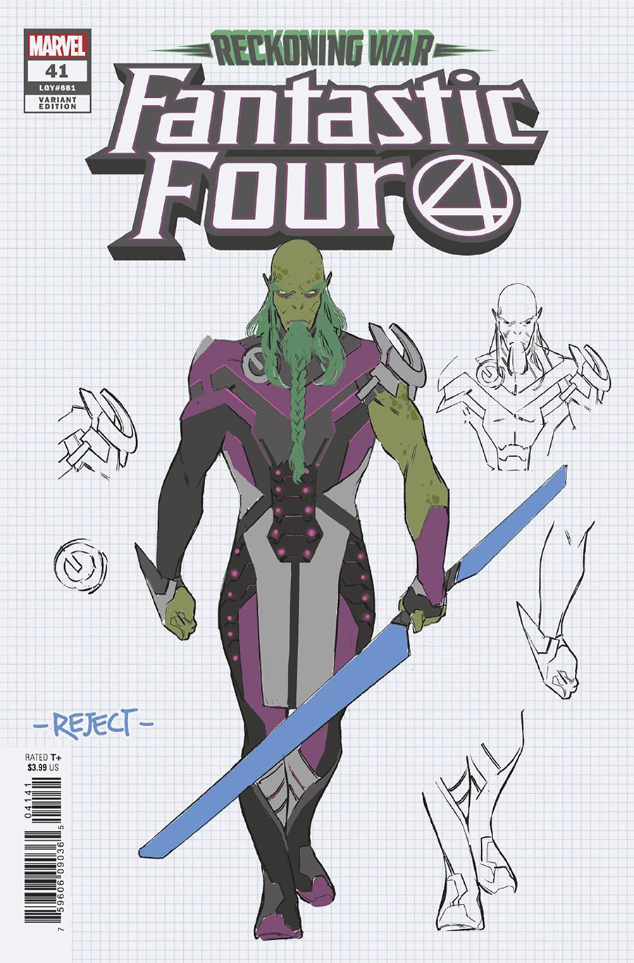 Fantastic Four Vol 6 #41 Cover D Incentive RB Silva Concept Art Variant Cover (Reckoning War Tie-In)