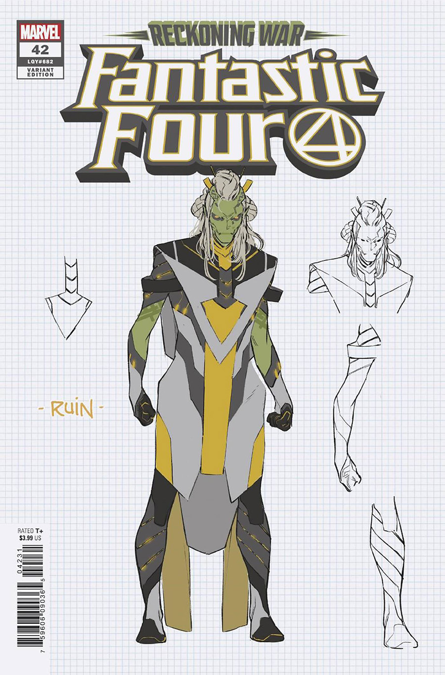 Fantastic Four Vol 6 #42 Cover C Incentive RB Silva Concept Art Variant Cover (Reckoning War Tie-In)