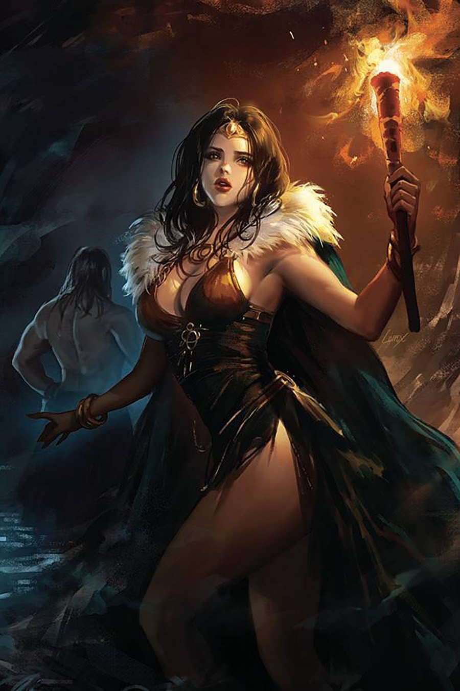 Cimmerian Hour Of The Dragon #1 Cover H Incentive Lesley Leirix Li Virgin Cover