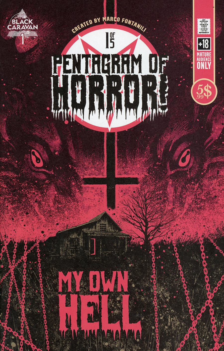 Pentagram Of Horror #1 Cover B Incentive Marco Fontanili Variant Cover