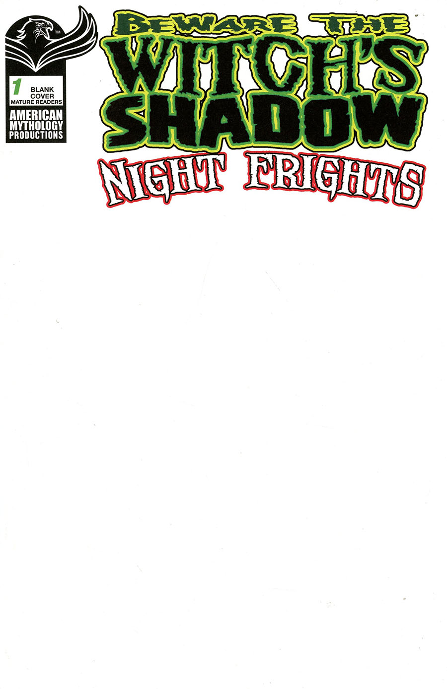 Beware The Witchs Shadow Night Frights #1 Cover E Variant Blank Cover