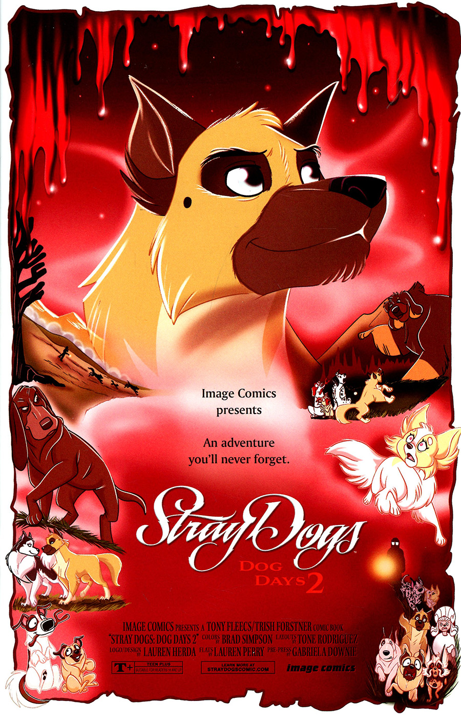 Stray Dogs Dog Days #2 Cover C Incentive Tony Fleecs & Trish Forstner Variant Cover