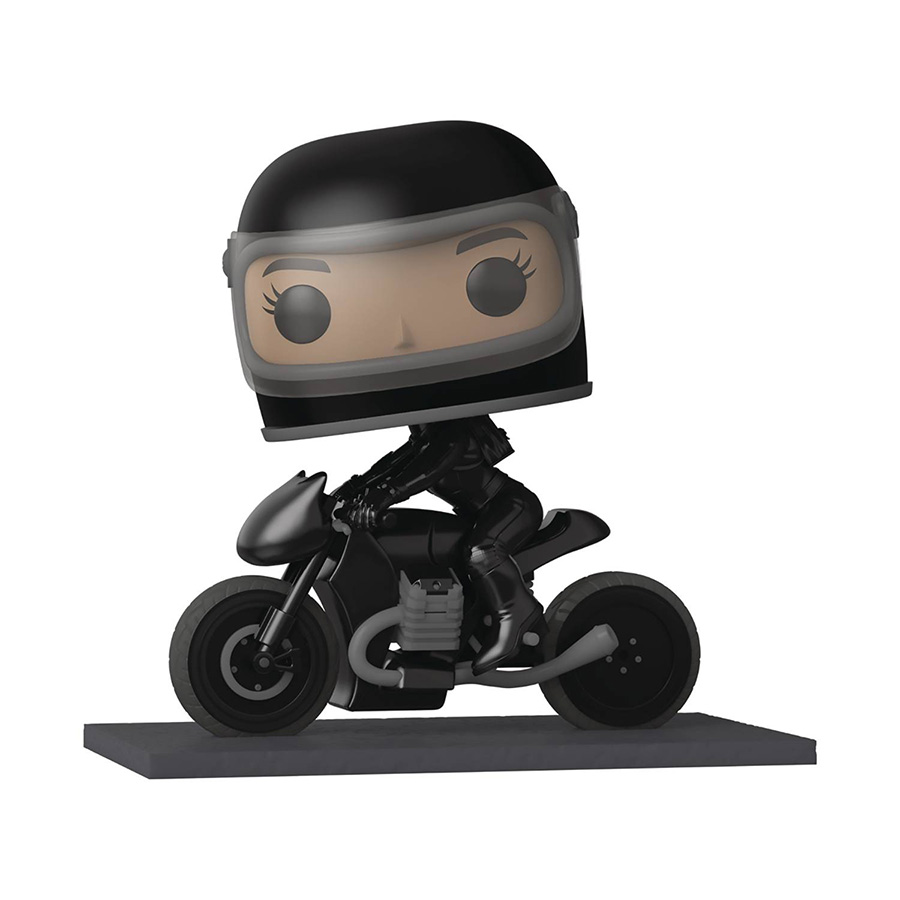 POP Ride Deluxe The Batman Selina Kyle On Motorcycle Vinyl Figure