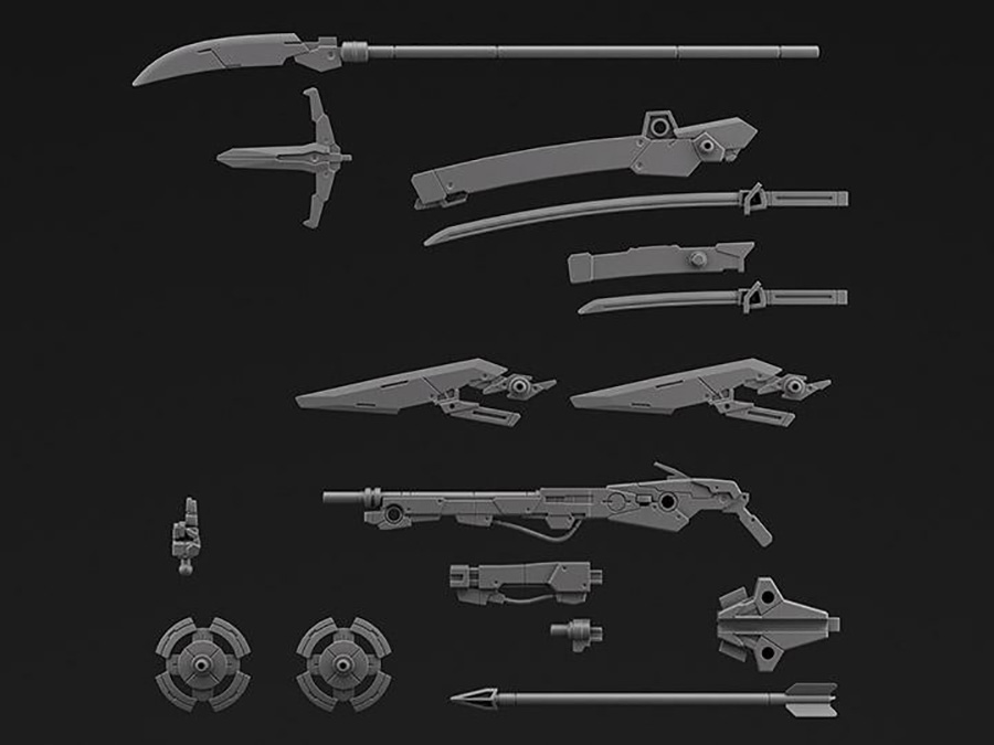 30 Minutes Missions Weapons 1/144 Kit - Box Of 12 - #W-11 Customize Weapons (Sengoku Army)