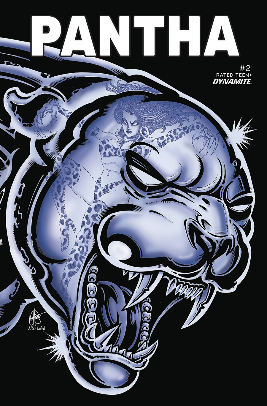 Pantha Vol 3 #2 Cover L Variant Ken Haeser TMNT Homage Cover
