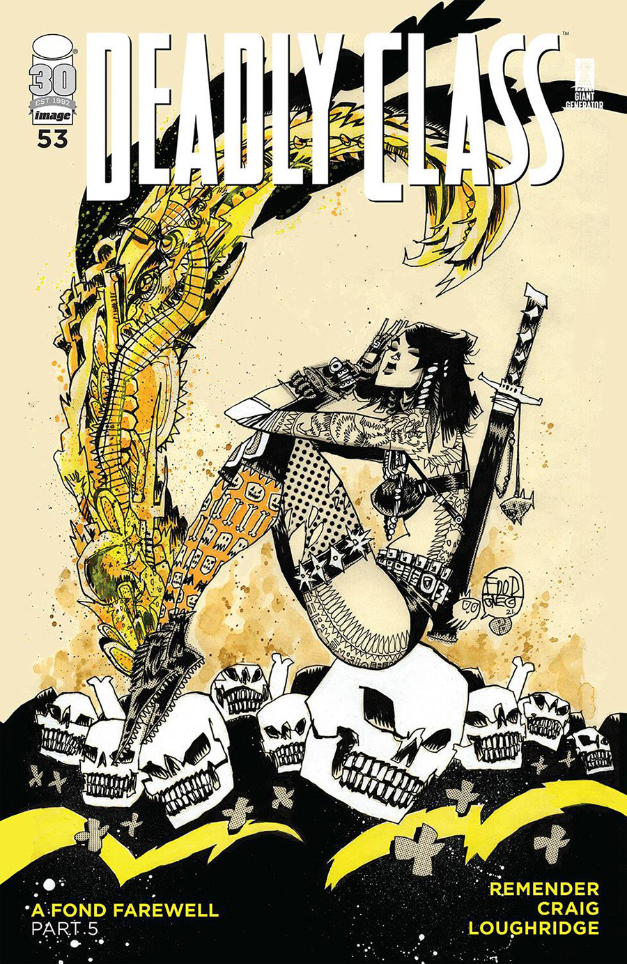 Deadly Class #53 Cover B Variant Jim Mahfood Cover