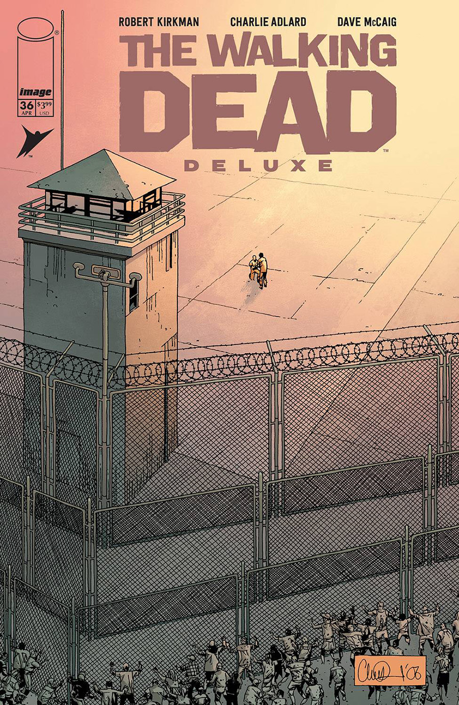 Walking Dead Deluxe #36 Cover B Variant Charlie Adlard & Dave McCaig Cover