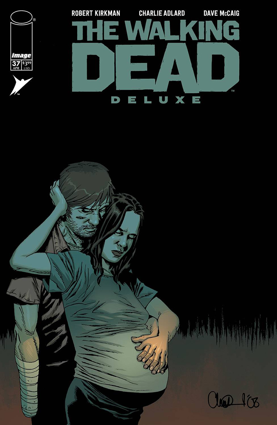 Walking Dead Deluxe #37 Cover B Variant Charlie Adlard & Dave McCaig Cover