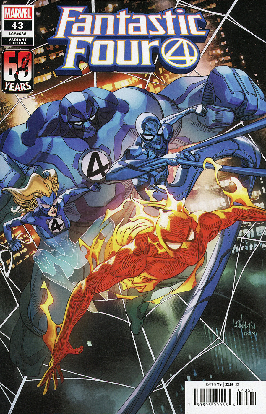 Fantastic Four Vol 6 #43 Cover B Variant Leinil Francis Yu Spider-Man Cover (Reckoning War Tie-In)