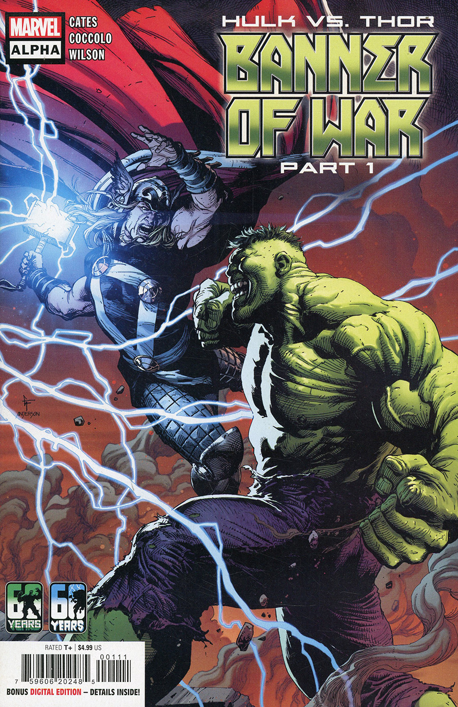 Hulk vs Thor Banner Of War Alpha #1 (One Shot) Cover A Regular Gary Frank Cover (Banner Of War Part 1)