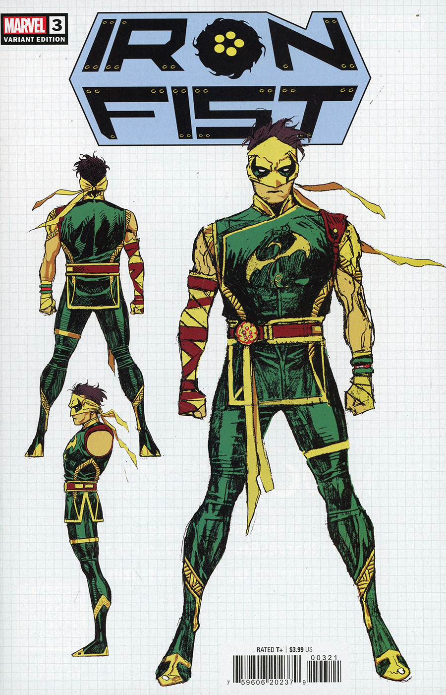 Iron Fist Vol 6 #3 Cover B Variant Jim Cheung Design Cover
