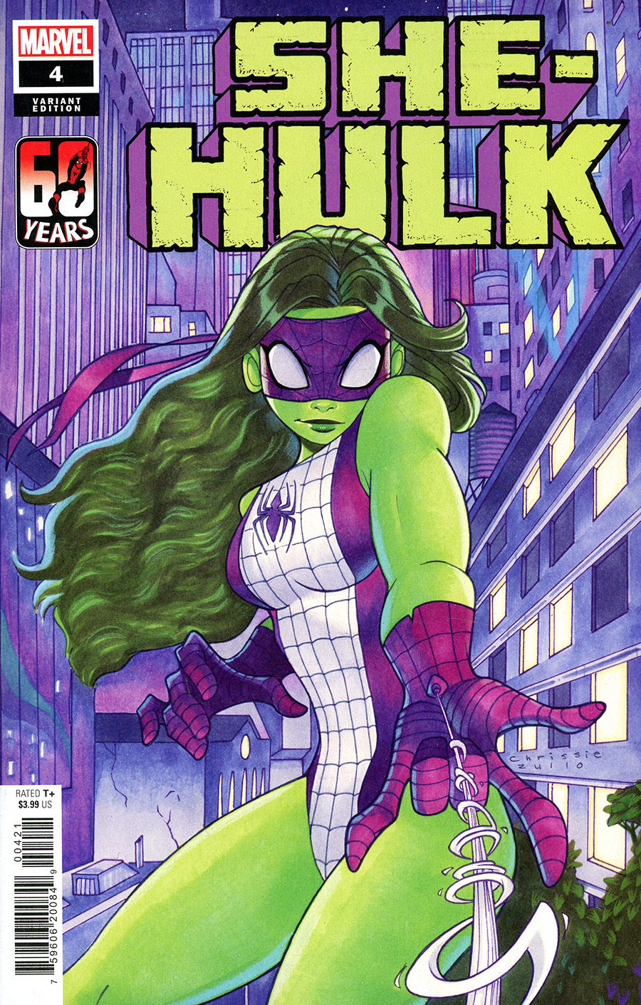 She-Hulk Vol 4 #4 Cover B Variant Chrissie Zullo Spider-Man Cover - Midtown  Comics