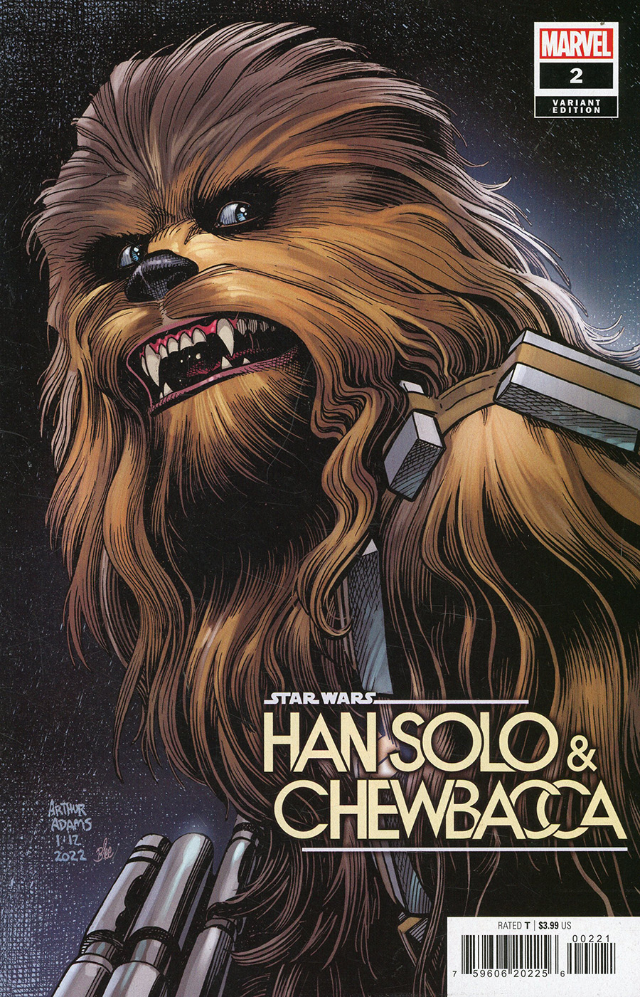 Star Wars Han Solo & Chewbacca #2 Cover B Variant Arthur Adams Cover