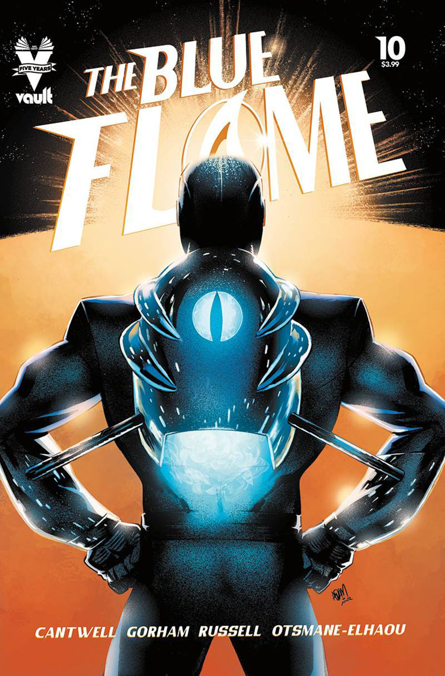 Blue Flame #10 Cover A Regular Adam Gorham Cover