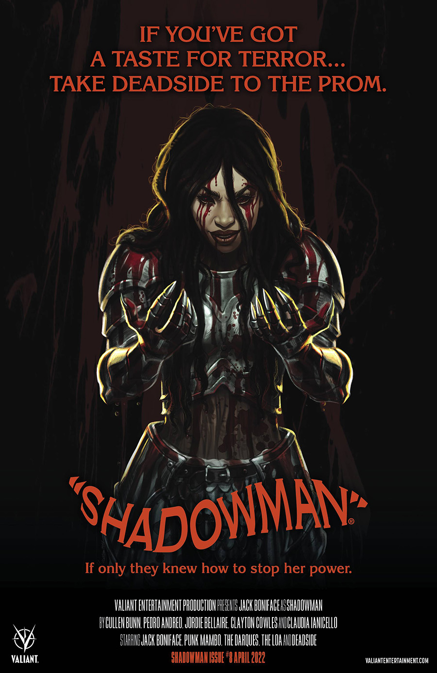 Shadowman Vol 6 #8 Cover B Variant Claudia Ianniciello Horror Movie Homage Cover