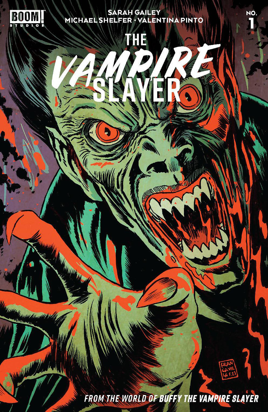 Vampire Slayer #1 Cover B Variant Francesco Francavilla Blood Red Foil Stamp Cover