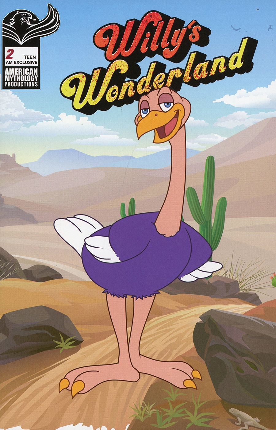 Willys Wonderland Prequel #2 Cover D Limited Edition American Mythology Exclusive Ozzie Ostrich Poster Edition