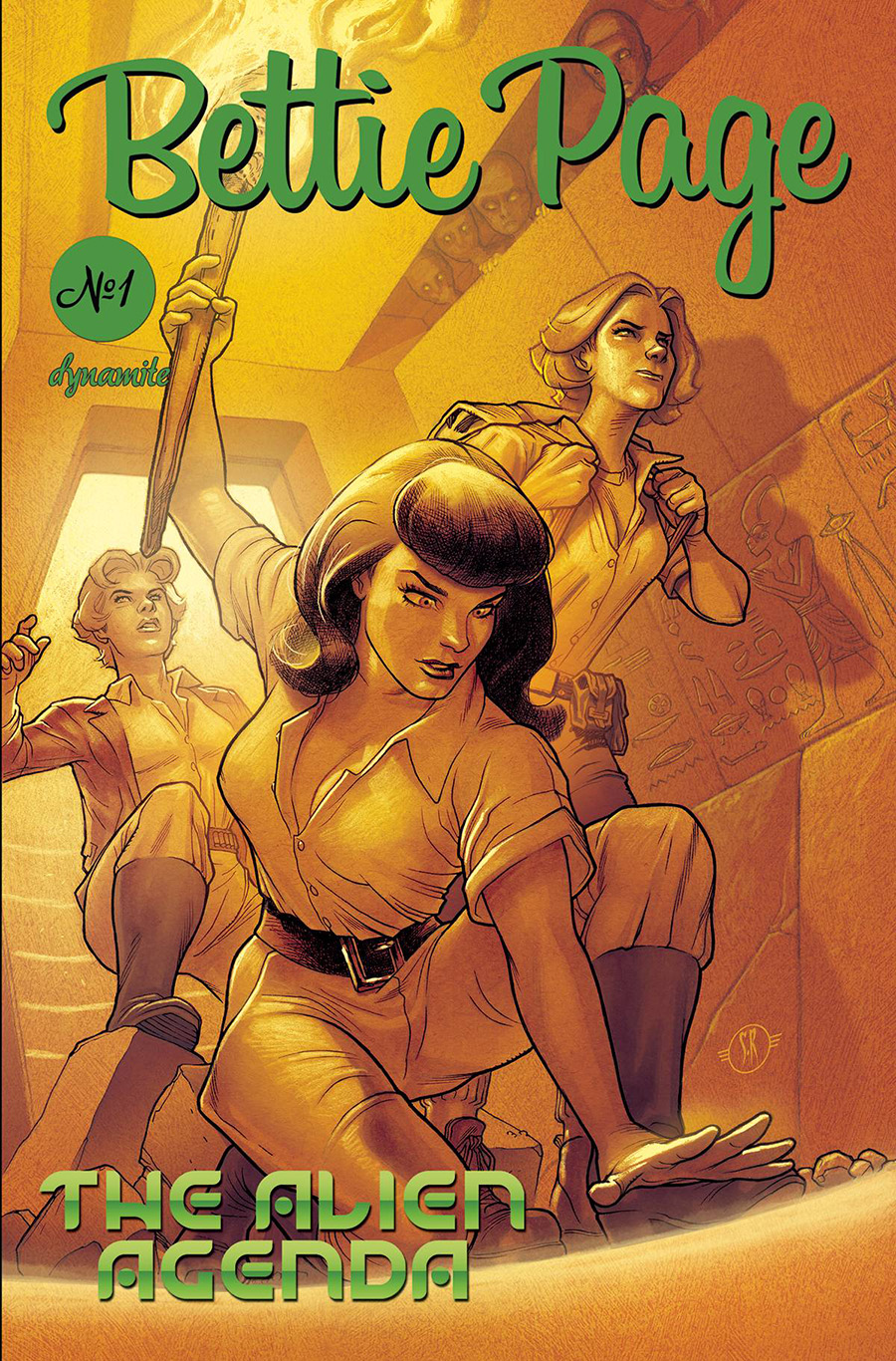 Bettie Page Alien Agenda #2 Cover C Variant Stephane Roux Cover