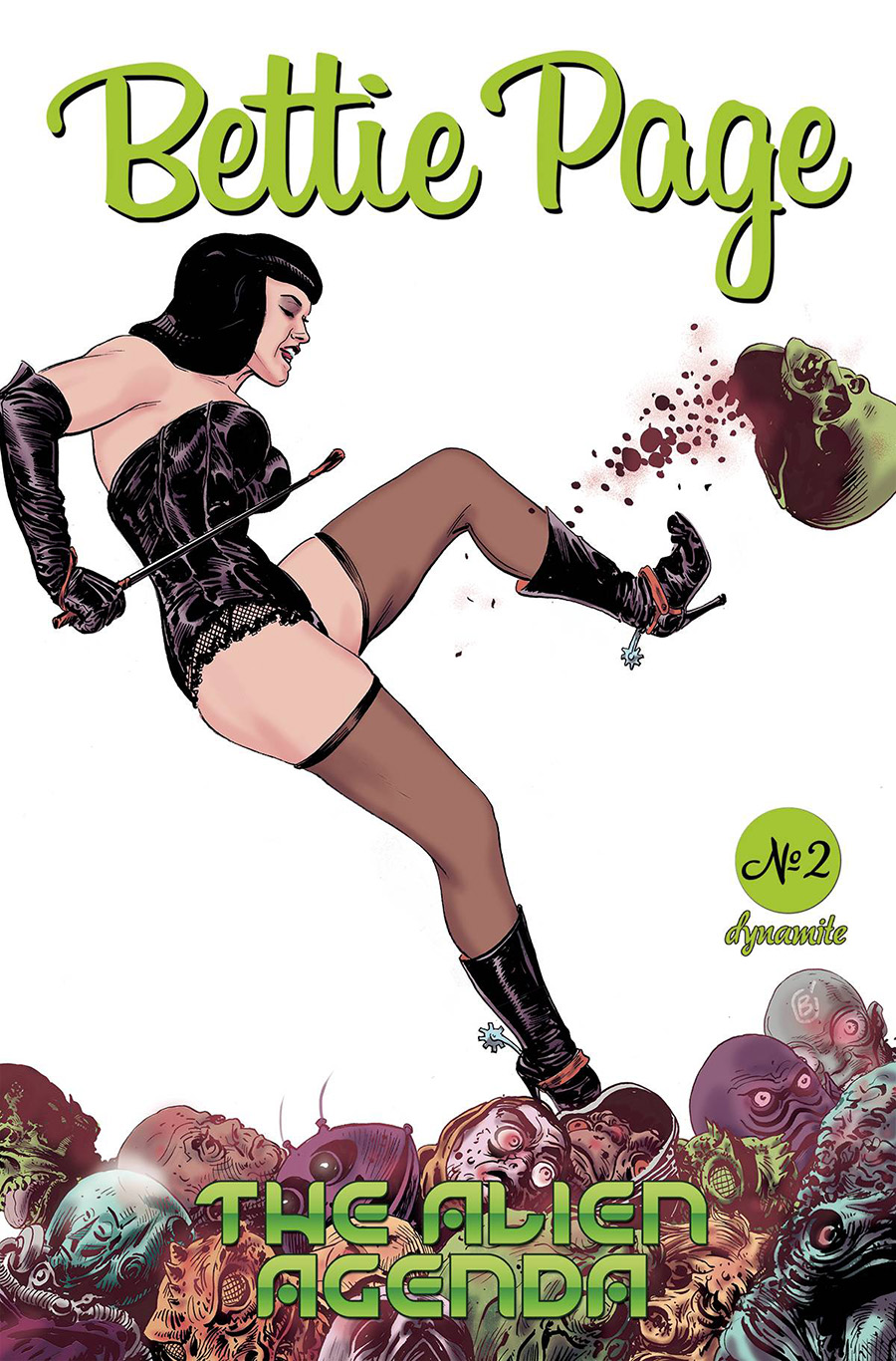 Bettie Page Alien Agenda #2 Cover D Variant Jimmy Broxton Cover