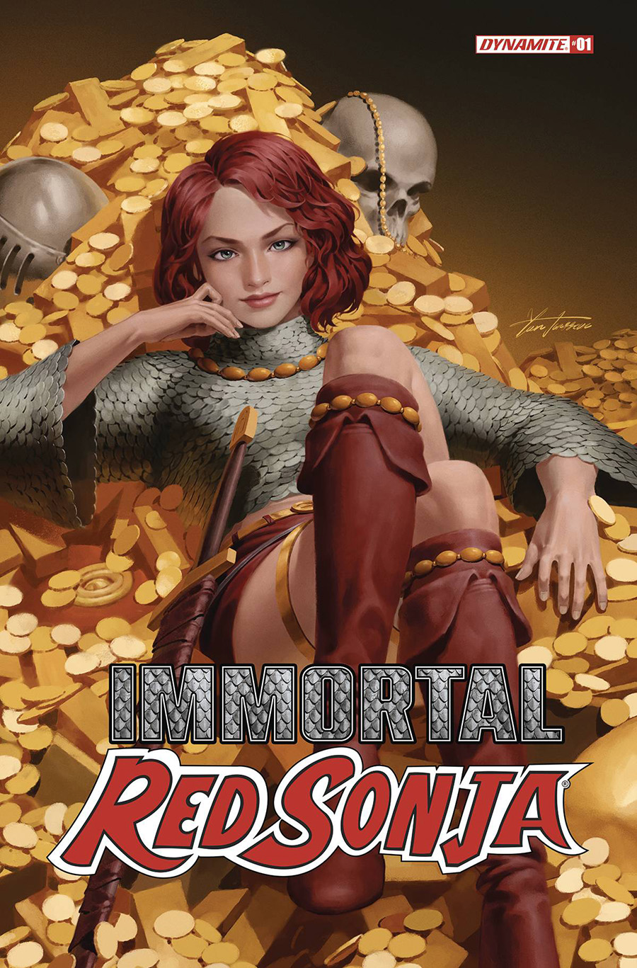 Immortal Red Sonja #1 Cover B Variant Junggeun Yoon Cover